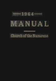 Manual of the Church of the Nazarene, 1964