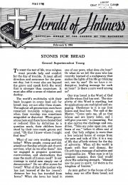 Title Page of Herald of Holiness - February 9, 1955