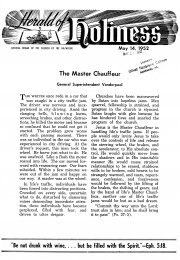 Title Page of Herald of Holiness - May 14, 1952