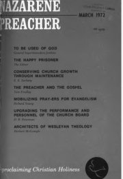 Title Page of Nazarene Preacher