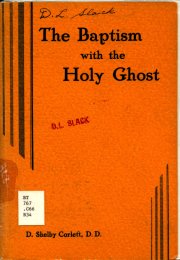 Cover image The Baptism with the Holy Ghost