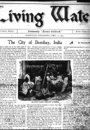 Living Water, Aug. 29, 1912