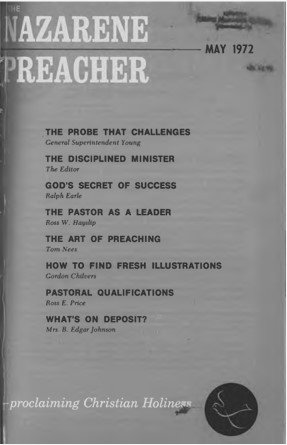 Title Page of Nazarene Preacher
