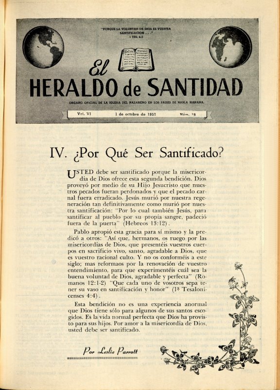 Portada: IV ¿Por qué ser santificado?, Leslie Parrott