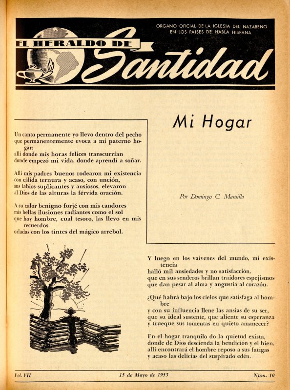 Portada: Mi hogar, Domingo C. Mansilla