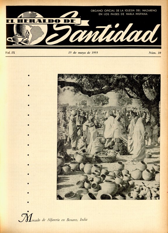 Portada: Mercado de alfarería en Bernares, India