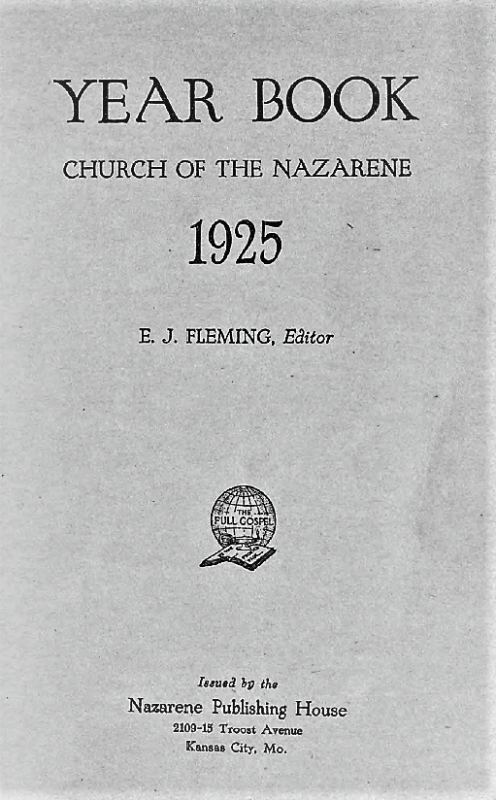 Year Book Church of the Nazarene, 1925